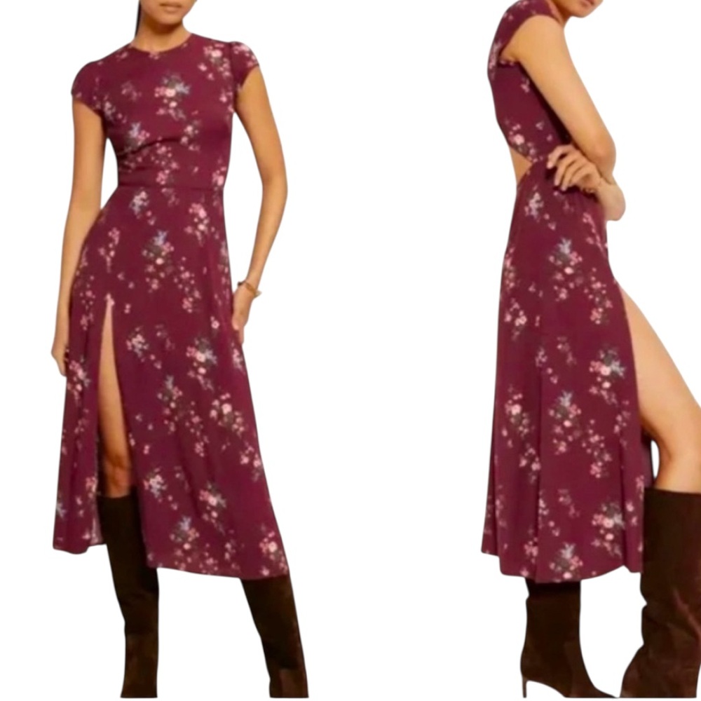 Reformation NWT Gavin Dress in Rosaline | Size 10 | Orig $248